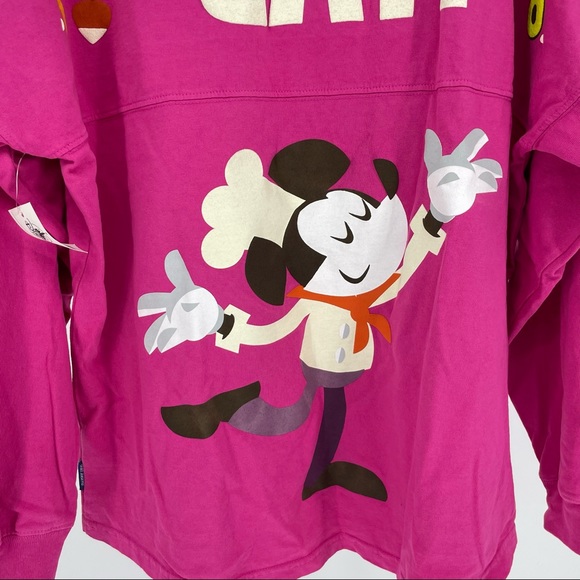 DISNEY PARKS NWT FOOD AND WINE 2020 SPIRIT JERSEY LIFE IS TOO SHORT… EAT PINK - Picture 6 of 10